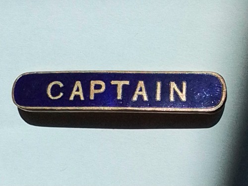 Vintage school captain enamel - vintage,
