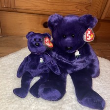 Ty Beanie baby and Ty Beanie Buddy of rare Princess Diana bundle BNWT