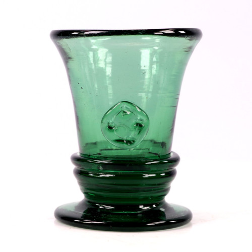 Antique georgian glass green - glass,