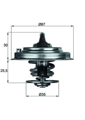 Thermostat coolant mahle tx - mahle,