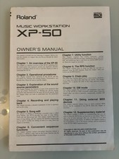Roland XP50 Workstation Manual User Guide - Great Condition