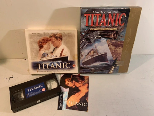 Titanic vhs video tape - tape, box
