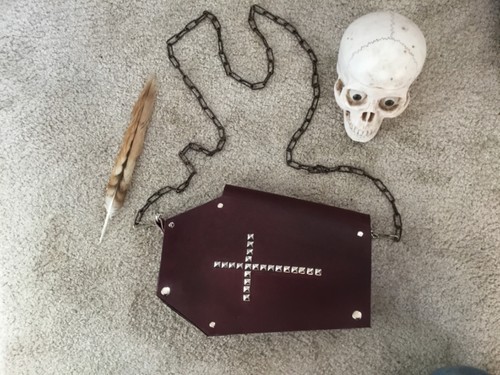 Halloween coffin handbag - halloween,