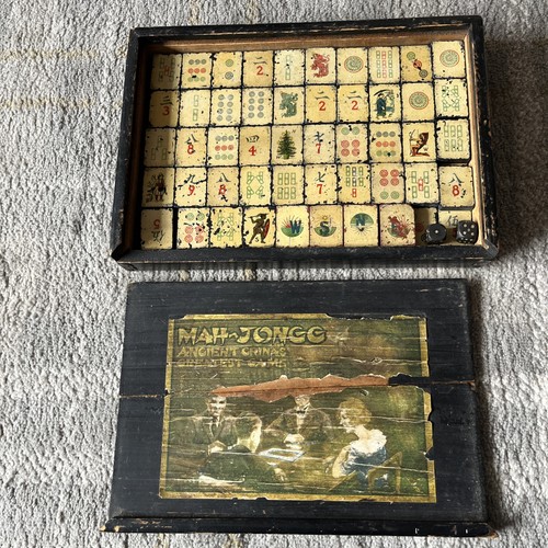 Rare antique german mah - german, jongg