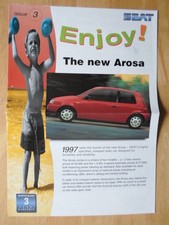 SEAT RANGE orig 1997 UK Mkt Large Format Sales Brochure - Arosa Toledo Inca etc