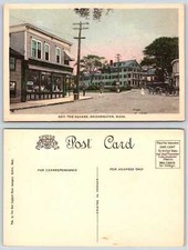 Bridgewater Massachusetts THE SQUARE HORSE & BUGGIES Postcard R253