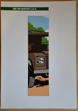 LAND ROVER ONE TEN HARDTOP CEPA car brochure. Military army catalogue prospekt