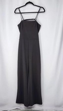 Aqua Jumpsuit Womens XL Black