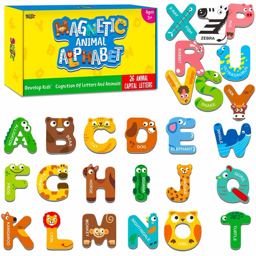 Magnetic animal alphabet - magnetic,