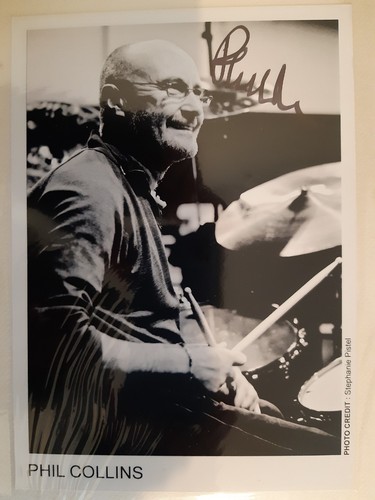 Phil collins signed photo - phil,