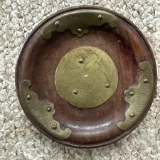 Vintage chinese wooden brass - chinese,