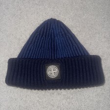 Stone Island Navy Blue Beanie
