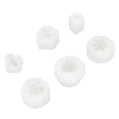 6pcs silicone candle molds - 6pcs,