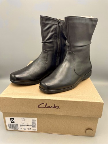 Clarks leather boots - leather, sz