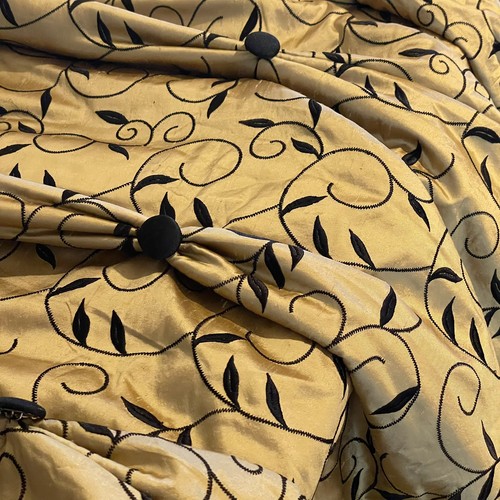 Luxury gold curtains thermal - gold,