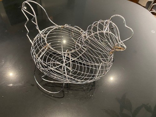 Metal hen egg - hen,