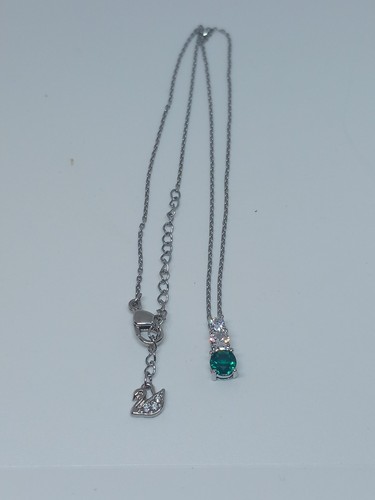 Swarovski silver tone necklace - swarovski,