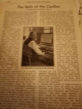 Tv1 Ephemera 1940s article the bells of the carillon ernest Morris 