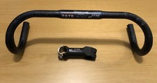 ITM Millenium Ergal 7075 Handlebar & Stem Set 26 mm Clamp 42 cm Width Road Bike 