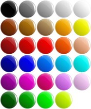 Plain Solid Colour BUTTON PIN