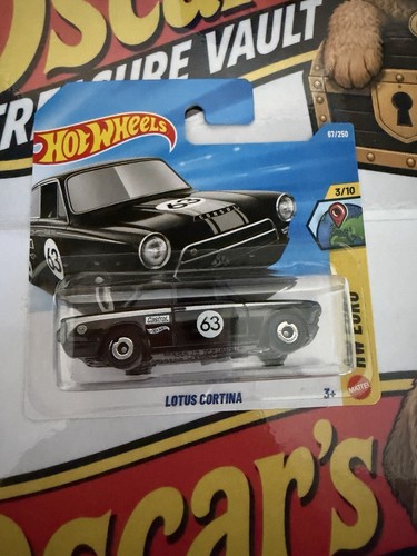 Hotwheels lotus cortina black - hotwheels,