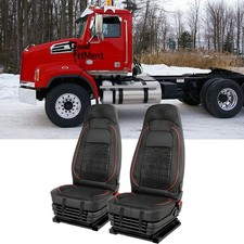 2Pcs Beaded Semi Truck Black