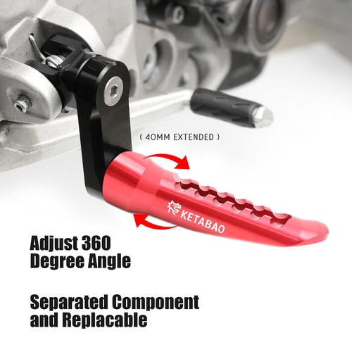 Red ranger front foot pegs - front,
