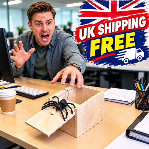 Spider prank box rubber - spider,