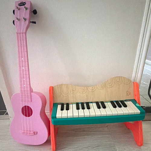 Children wooden toy piano - wooden,