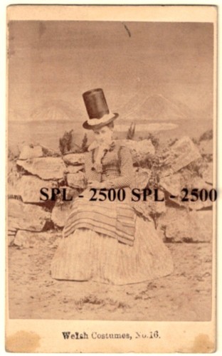 Welsh costume cdv - welsh, photograph