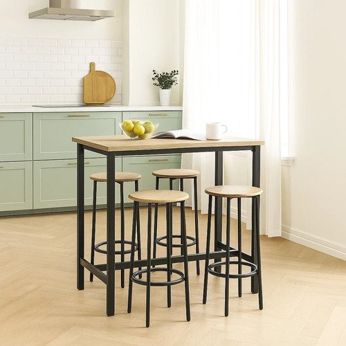 5pc bar table stools - 5pc,