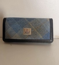 Harris Tweed Medium Purse Blue