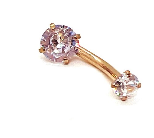 Coloured belly bar 316l - coloured,