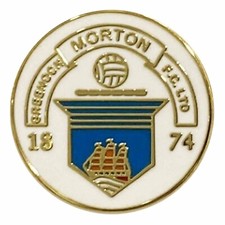 New Greenock Morton Football Crest Enamel Pin Badge Morton FC Souvenir Pin Badge