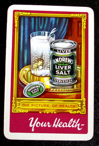 Single playing card andrews - card.,