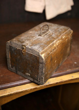 Antique Wood Tool Storage Box