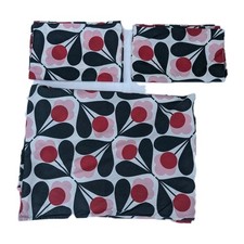 Orla Kiely single duvet sycamore seed set pink black red pillowcases