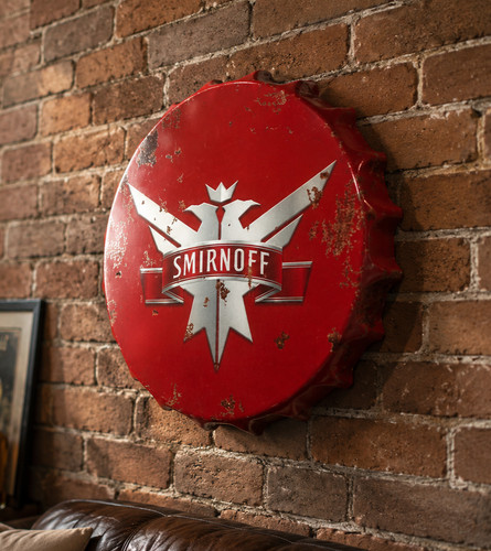 Smirnoff bottle top - bottle, wall