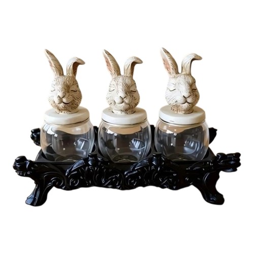 Lightweight rabbit spices - rabbit, jars