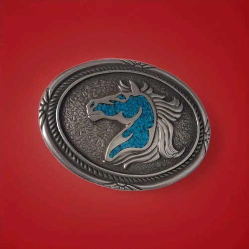 Horse belt buckle bucking - horse,