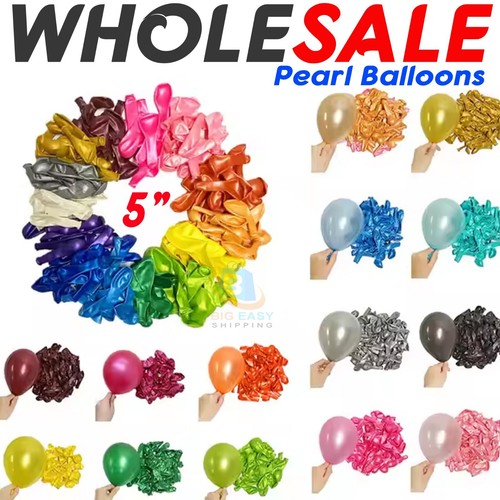 100x latex pearl baloon - latex, 5"