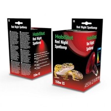 Habistat Reptile Red Night Spotlamp Light Bulb Basking Vivarium Screw Heat Lamp