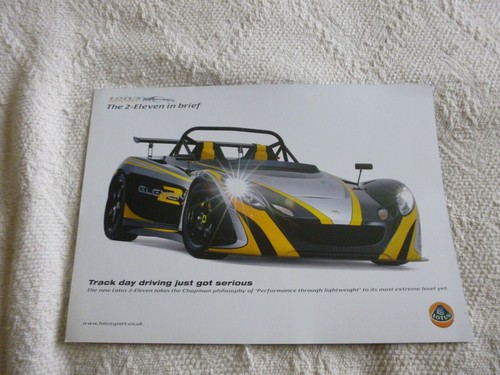 Lotus eleven car brochure - lotus,