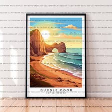 Durdle Door Art Illustration
