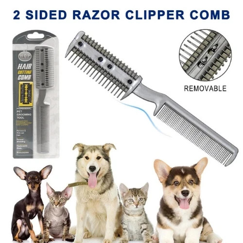 Pet hair trimmer - pet, comb