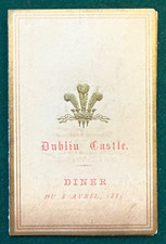 Antique Victorian Royal Menu