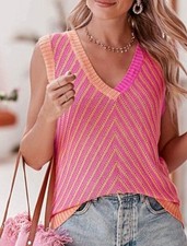 V Neck Sweater Vest Womens XL