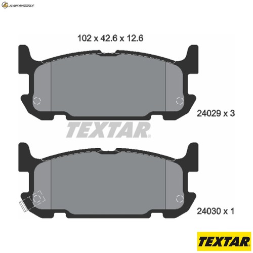 Brake pad set disc - brake,