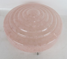 Vintage Art Deco Style Pink Glass Ceiling Lamp Light Shade Fly Catcher