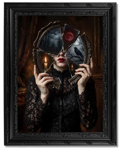 Gothic broken mirror witch - gothic,